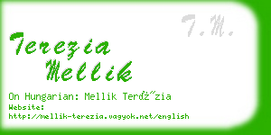 terezia mellik business card